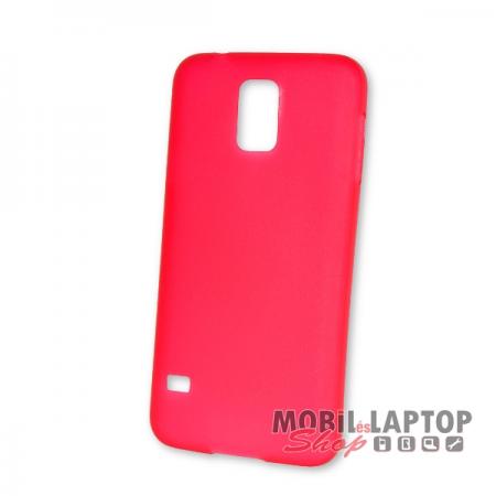 Kemény hátlap Samsung G900 / I9600 Galaxy S5 vékony piros