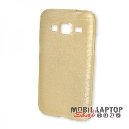 Szilikon tok Samsung G360 / G361 Galaxy Core Prime arany JELLY CASE BRUSH