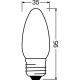 Osram Superstar opál üveg búra/4,5W/470lm/2700K/E27 szabályozható LED gyertya izzó